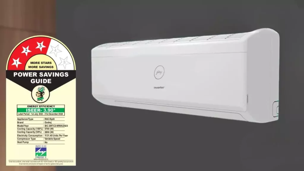 Godrej 1.7 Ton 3 Star, 5-In-1 Convertible Cooling Inverter Split AC 