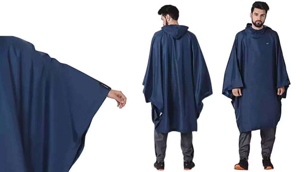 Wildcraft Navy Hypadry Unisex Rain Poncho (41303)