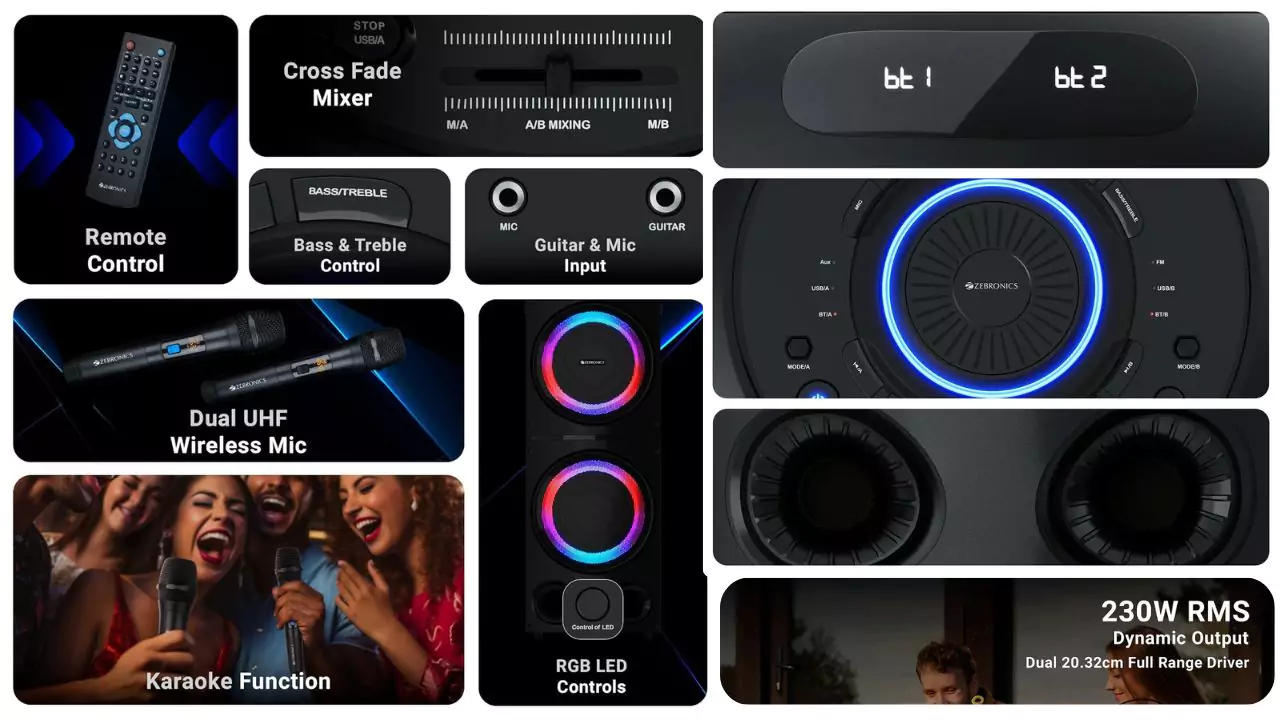 ZEBRONICS New Launch Knock Party DJ Speaker