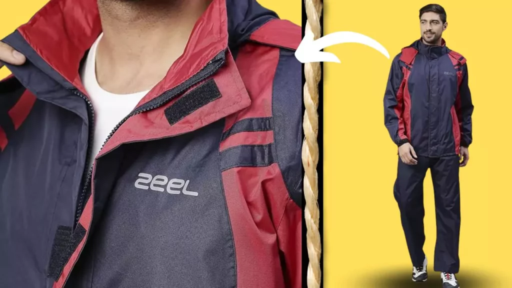 ZEEL Seam Sealed Raincoat | High Neck Jacket with Hood