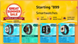 Amazon to Offer Up to 40% Discount on Smartwatches in Great Summer Sale 2023
