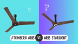 atomberg Aris Vs atomberg Aris Starlight IOT BLDC Ceiling Fans Full Specification Comparison