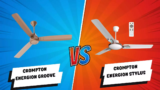 Crompton Energion Groove vs Crompton Energion Stylus 1200mm BLDC Ceiling Fan
