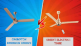 Crompton Energion Groove Vs Orient Electric I Tome 1200 mm BLDC Ceiling Fan