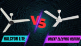 Halcyon Lite Energy Saving Vs Orient Electric Hector-500 BLDC Ceiling Fans Full Specification Comparison