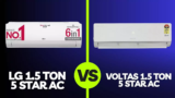 LG Vs Voltas Split AC 1.5 Ton 5 Star In India 2024 Full Specification Comparison