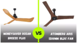 Orpagt Moneysaver Ocean Breeze Plus Vs Atomberg Aris BLDC Ceiling Fan