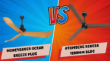 Orpagt Moneysaver Ocean Breeze Plus Vs and Atomberg Renesa BLDC Ceiling Fan
