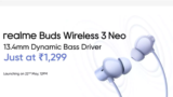 Realme Will Launch Buds Wireless 3 Neo Neckband In India At Rs 1299